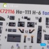 KELIK K72116 He-111 H6 interior 3D decals for Airfix kit 1/72